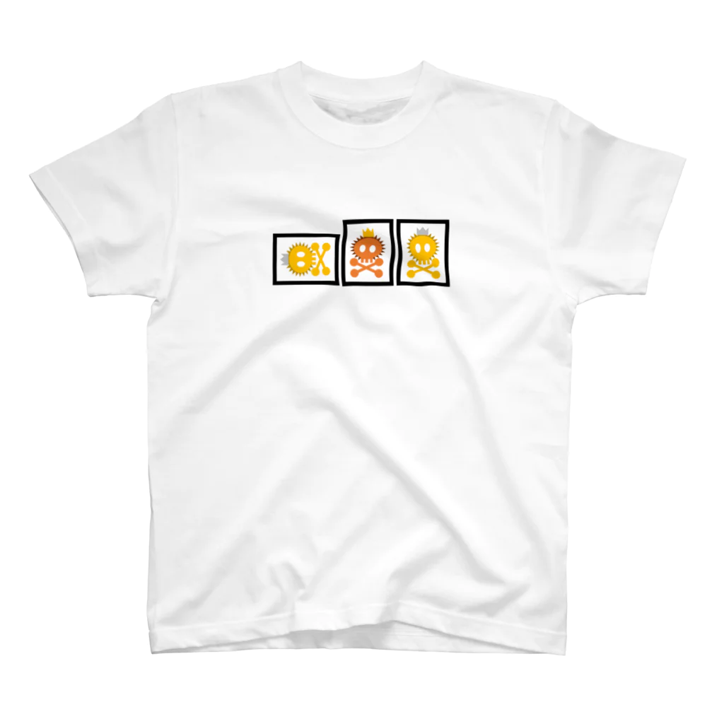 へらやのへらドクロ（金獅子） スタンダードTシャツ