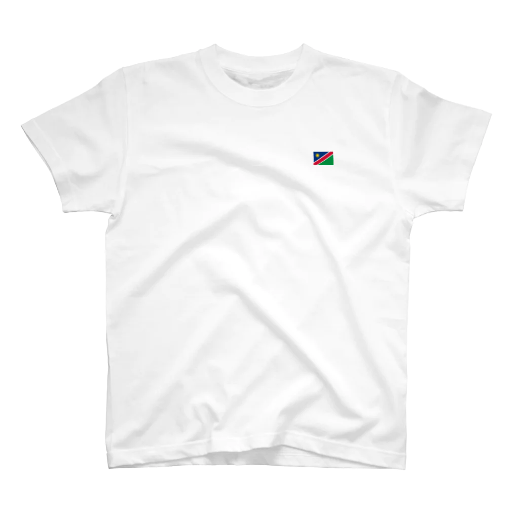 大のナミビア国旗 胸ロゴ スタンダードTシャツ