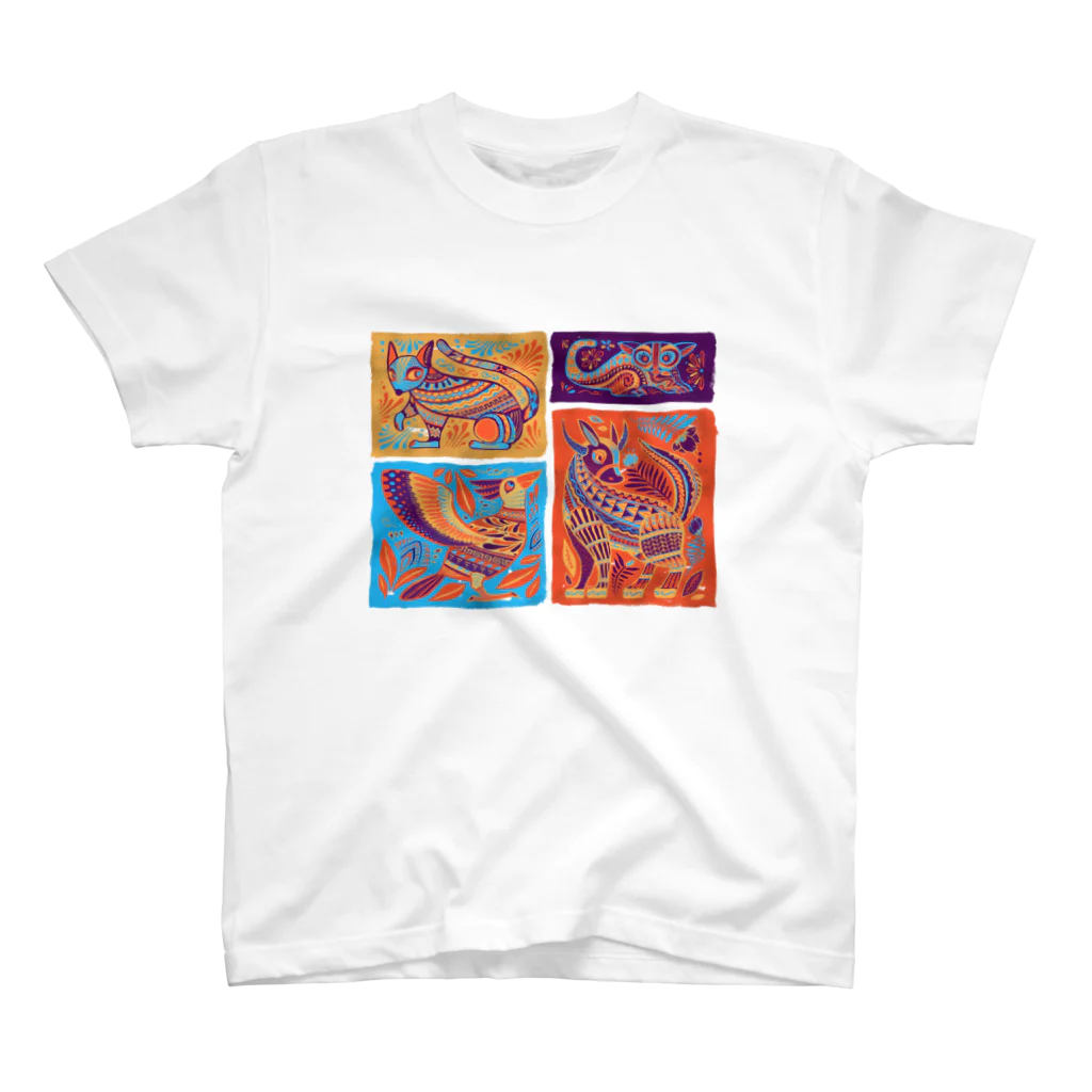 IZANAMI by Akane Yabushitaのメキシコのアレブリヘス（オレンジ） Regular Fit T-Shirt
