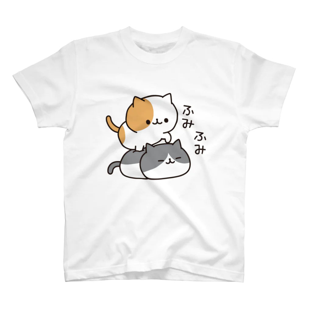 DECORの毎日ぶちにゃんこ　ふみふみver. スタンダードTシャツ