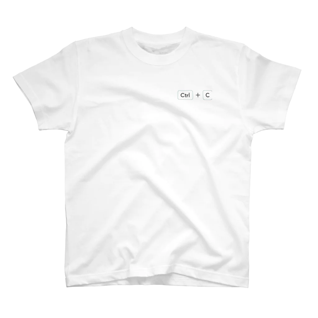 Ctrl + ?のCtrl + C (blue) スタンダードTシャツ