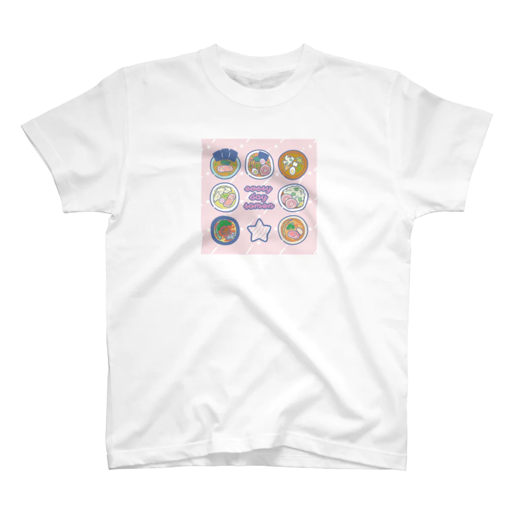 らーぷりのevery day ramen スタンダードTシャツ