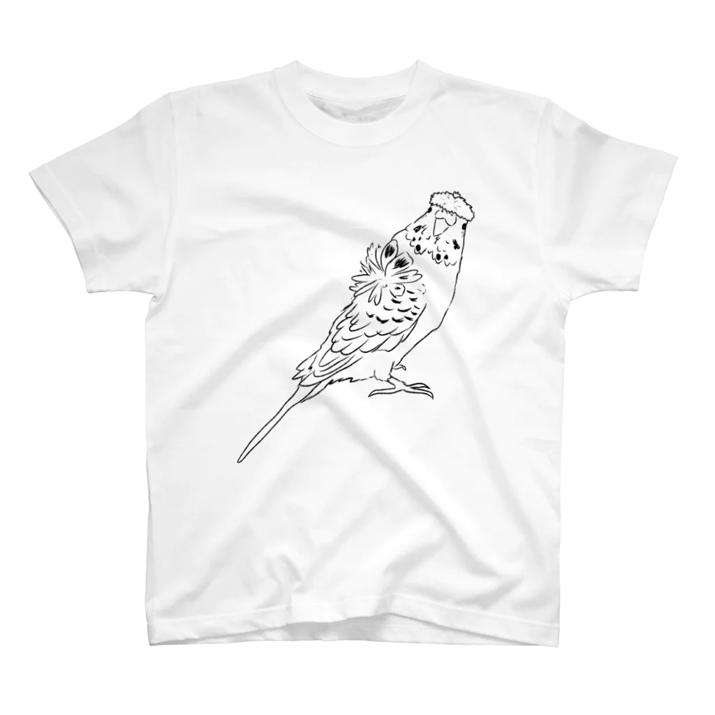 tori-mofumofuの羽衣セキセイインコ Regular Fit T-Shirt