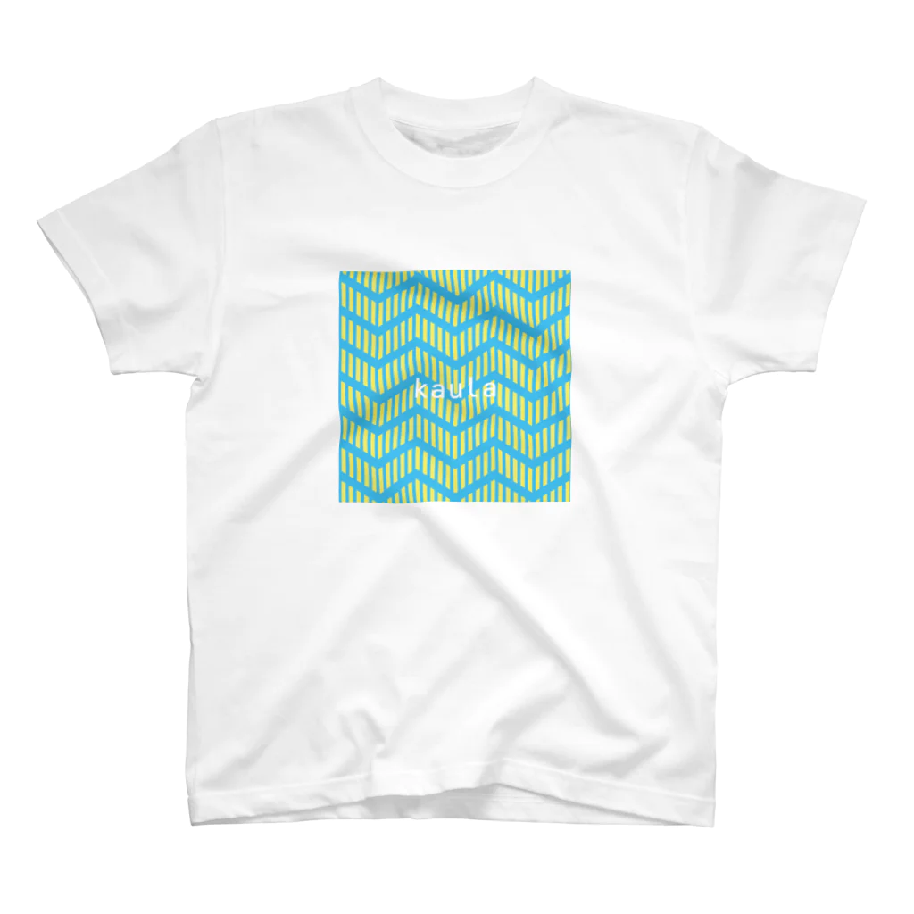 kaulaのkaula_zigzag01(sky) スタンダードTシャツ