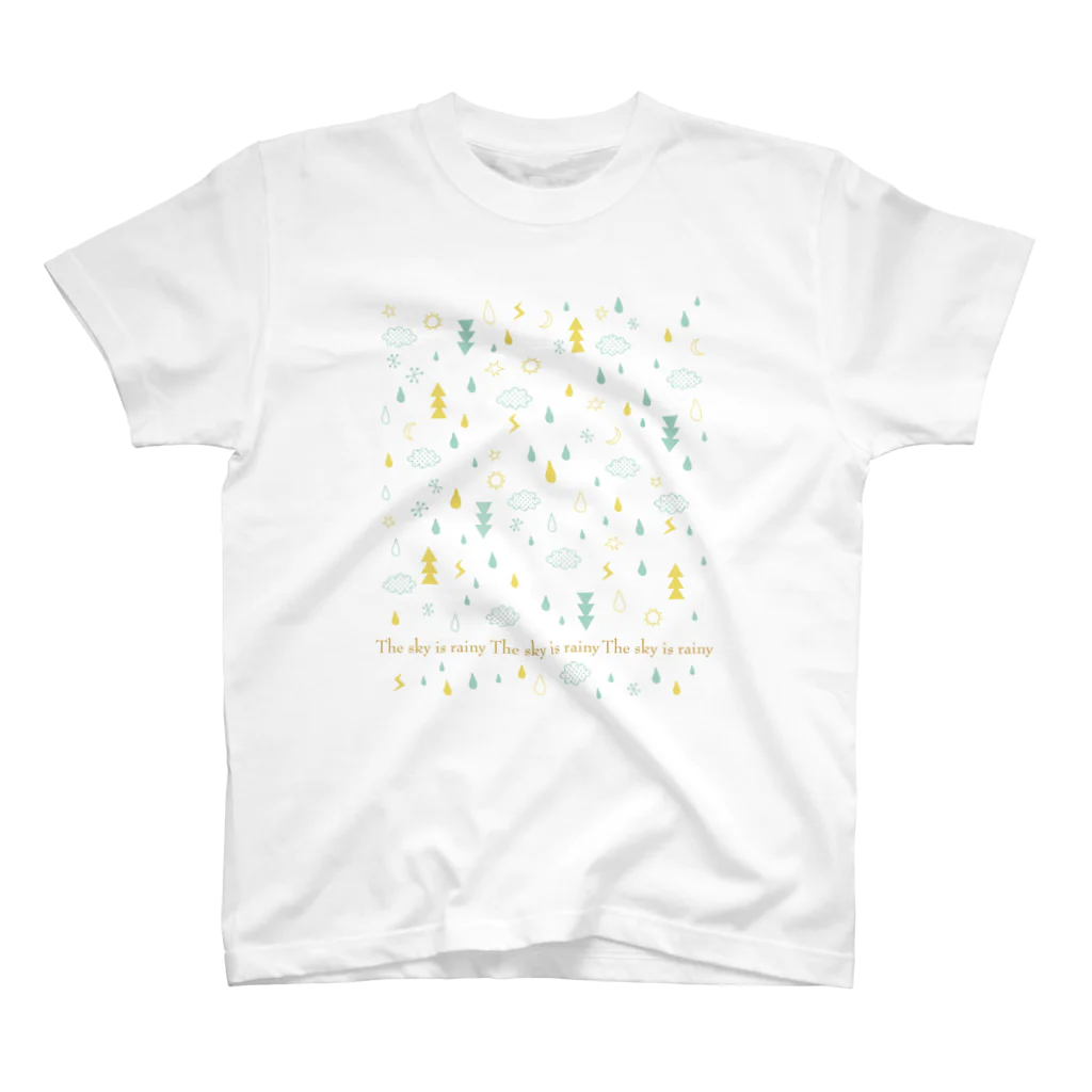 Drecome_Designの雨模様 スタンダードTシャツ