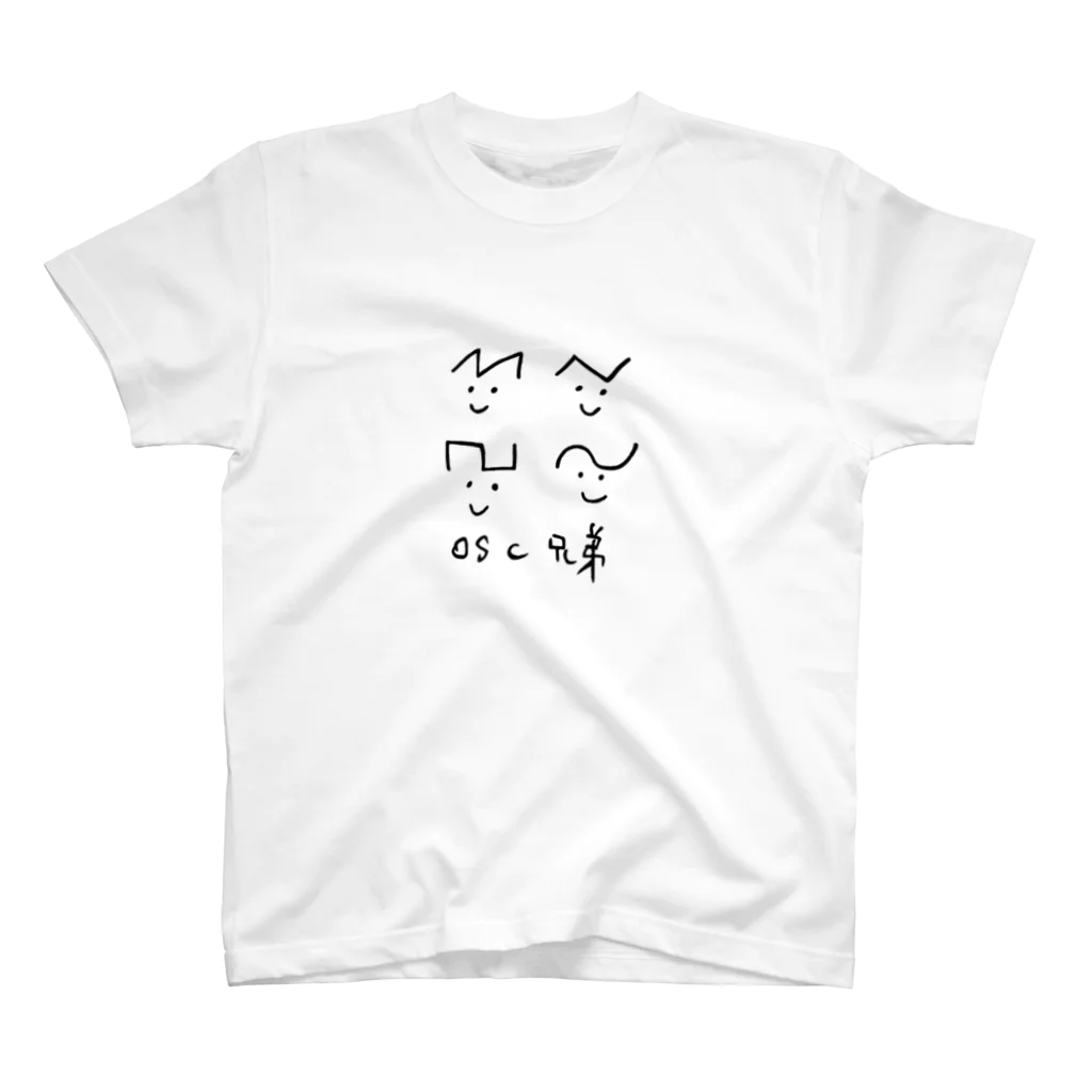 oscillatorbrothersのosc兄弟ロゴ スタンダードTシャツ