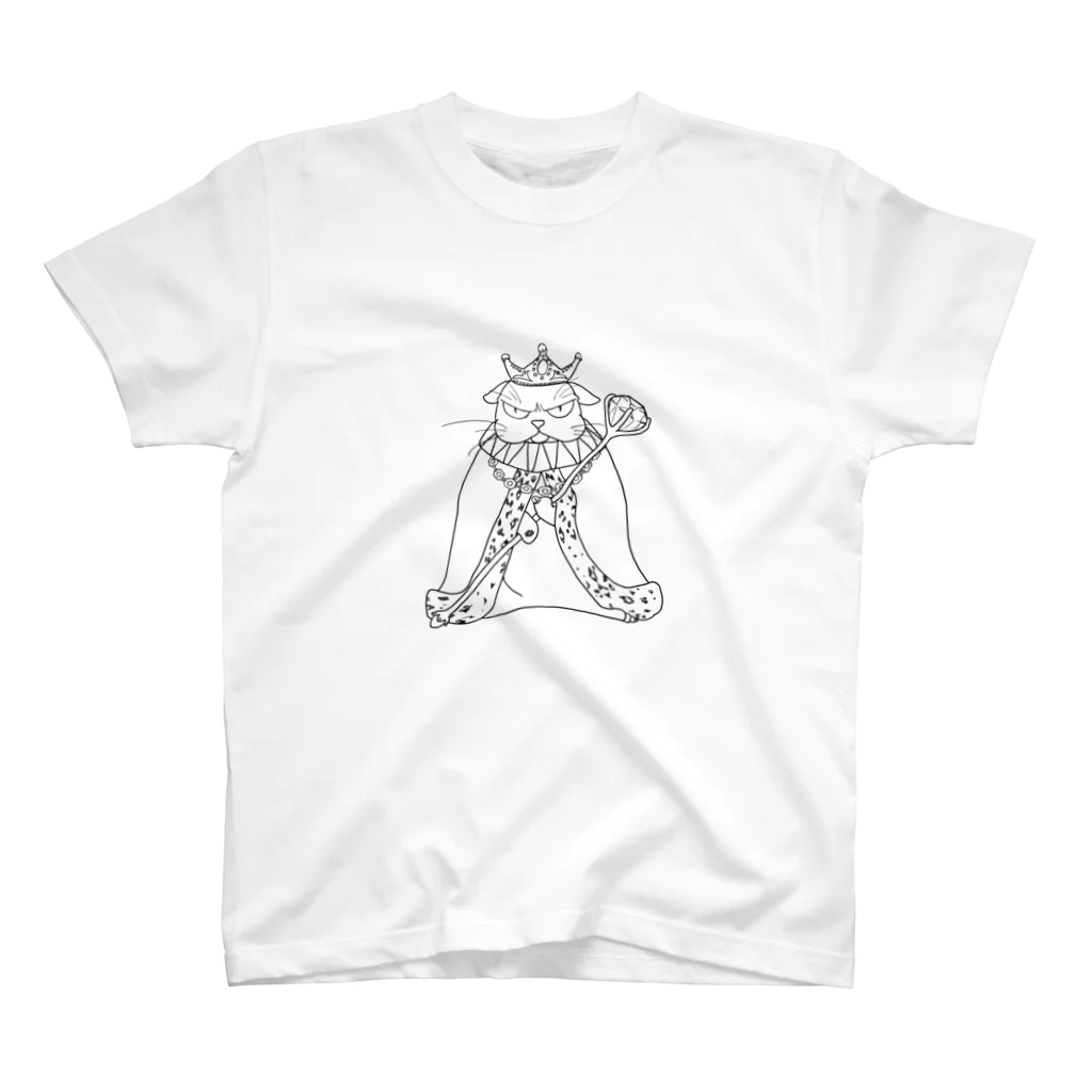 36sanのangry cat king スタンダードTシャツ