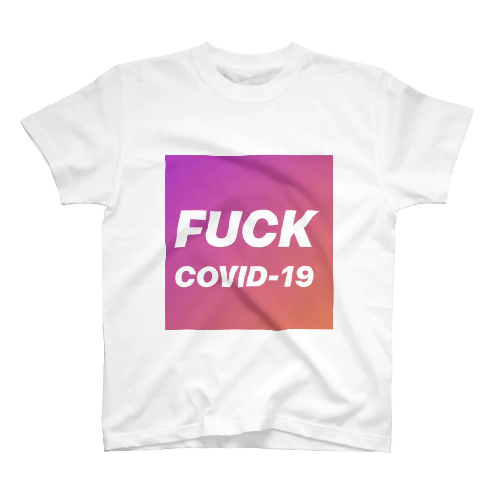 ウォーリー✡のFUCK COVID-19 Regular Fit T-Shirt