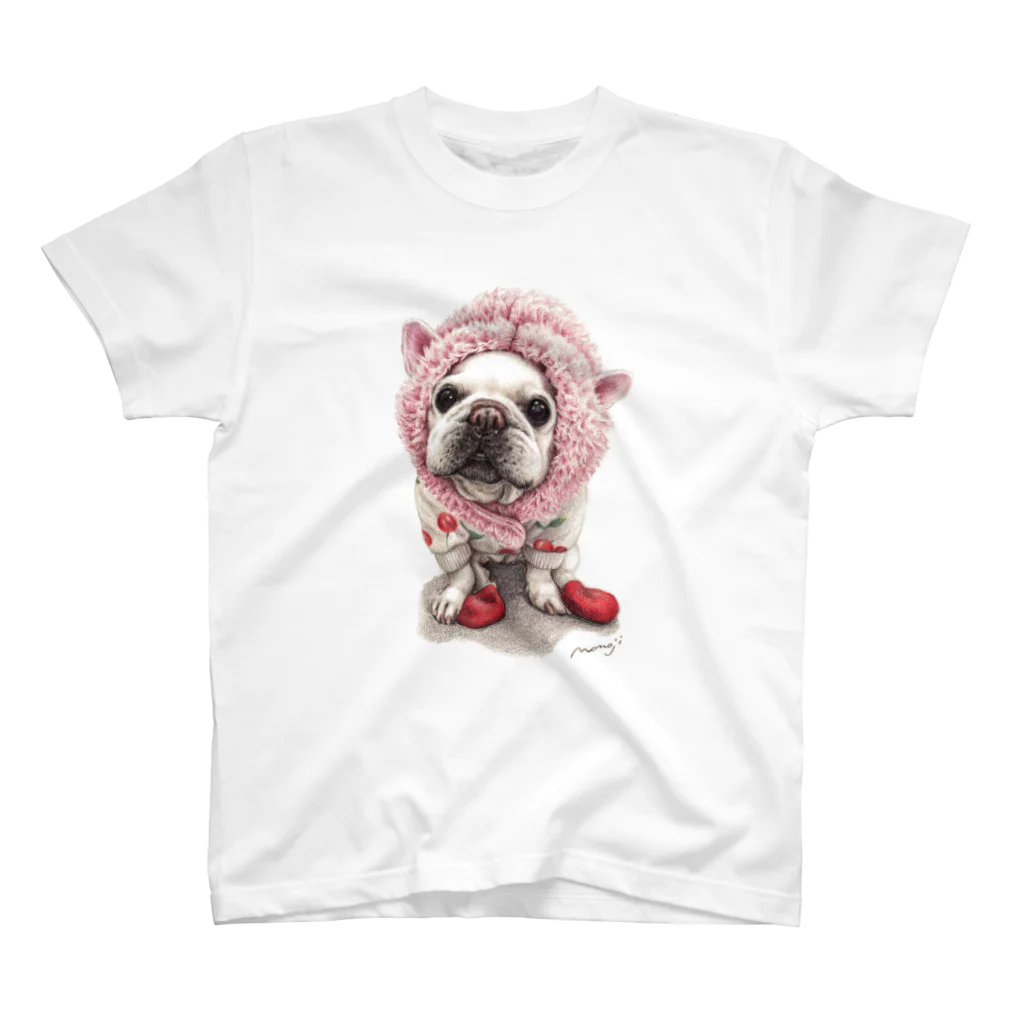 Momojiの犬画のフレブル7 티셔츠