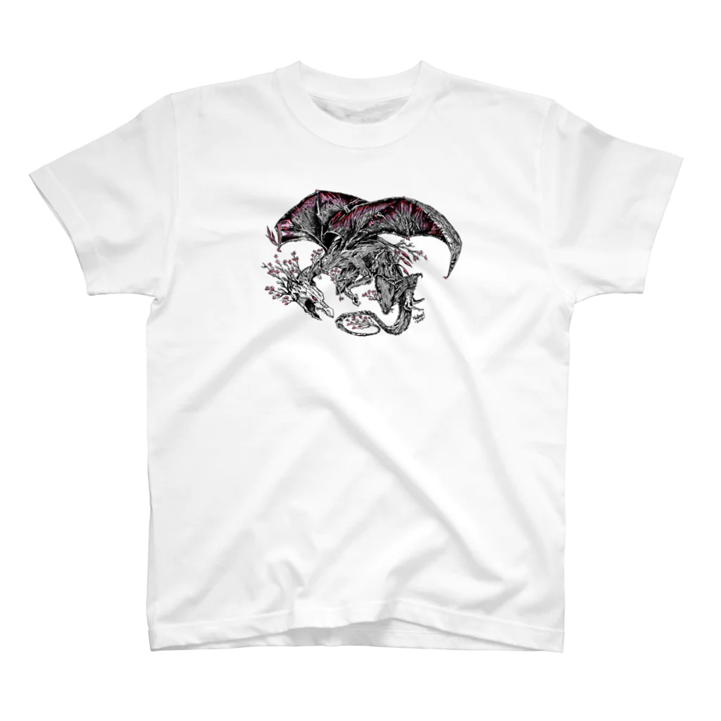 AmericanFantasyFashionのDragon Sakura 桜龍 Regular Fit T-Shirt