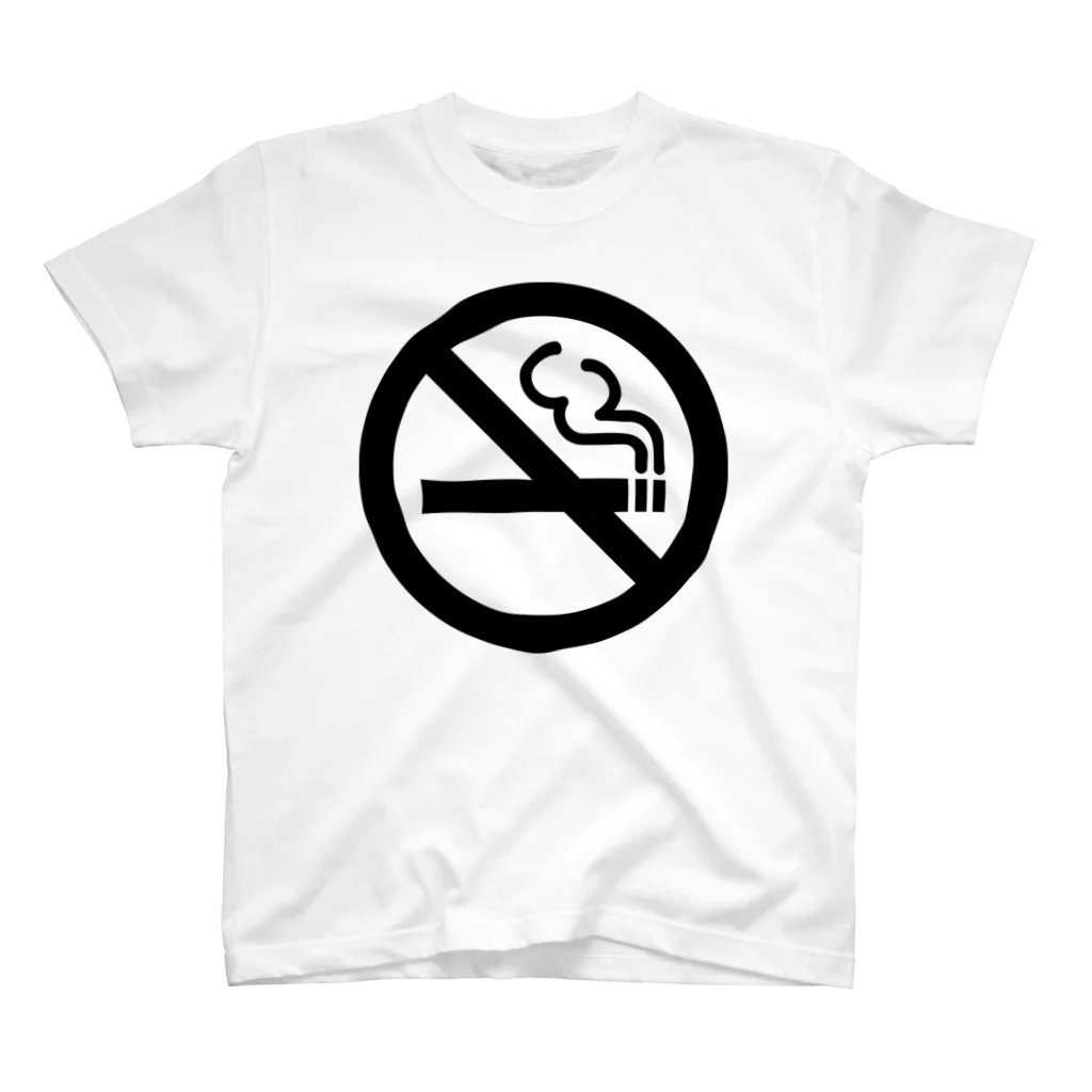 風天工房の禁煙（黒） スタンダードTシャツ
