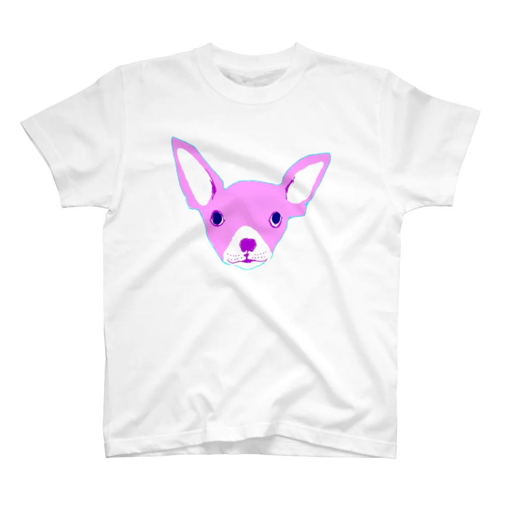 NIKORASU GOのPINKちわわ スタンダードTシャツ