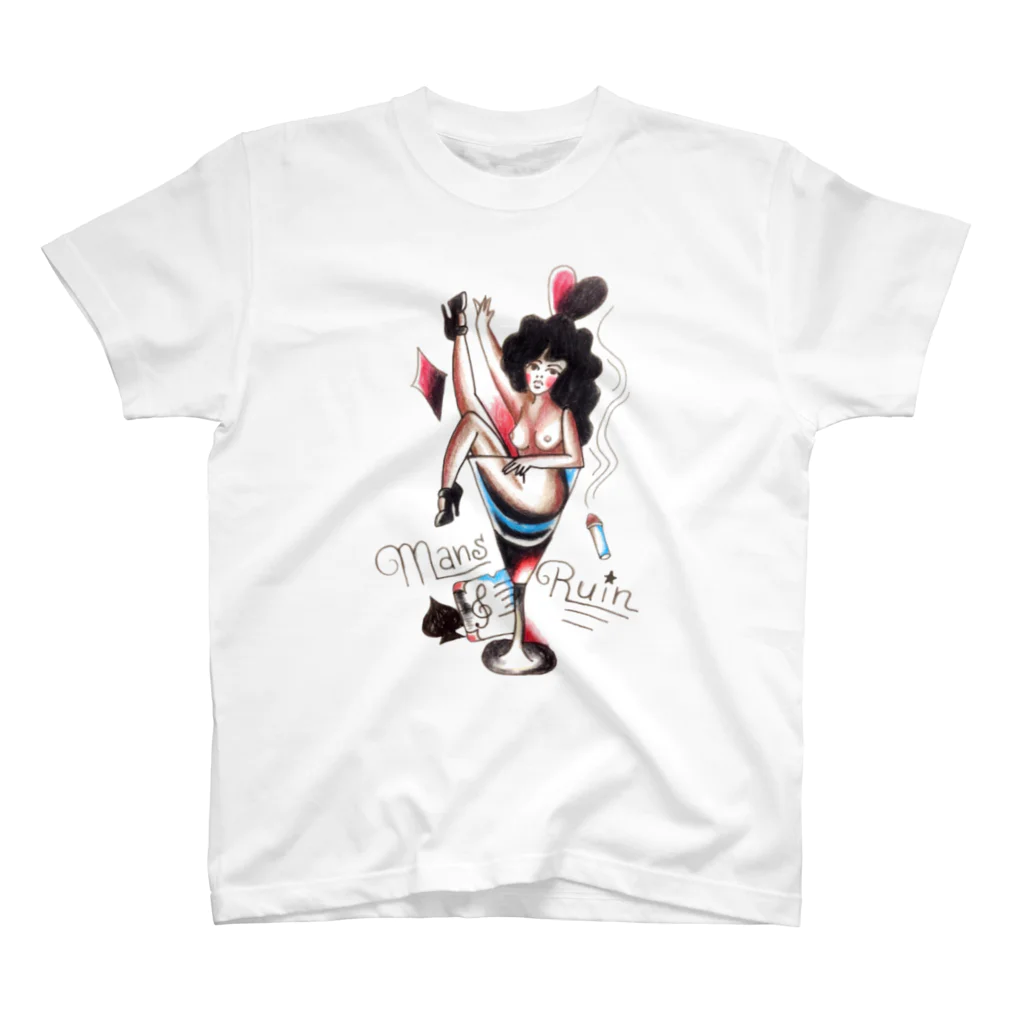 Ｍakiのoldschool tattoo風 女の子★ Regular Fit T-Shirt