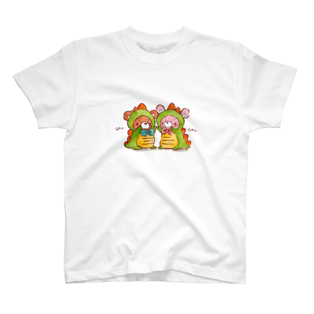 kumao houseのきょうりゅうごっこ スタンダードTシャツ