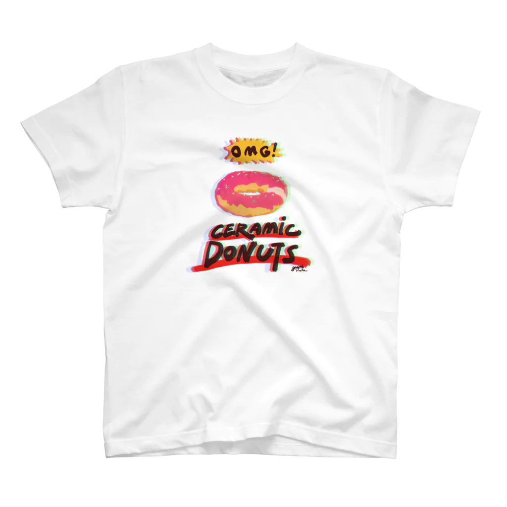 genakのOMG! Ceramic Donuts スタンダードTシャツ