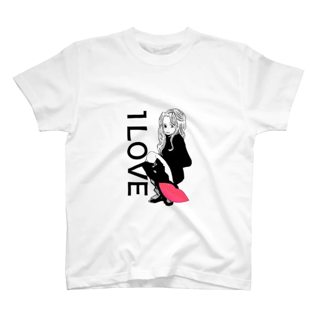 1LOVEのgirl1 スタンダードTシャツ