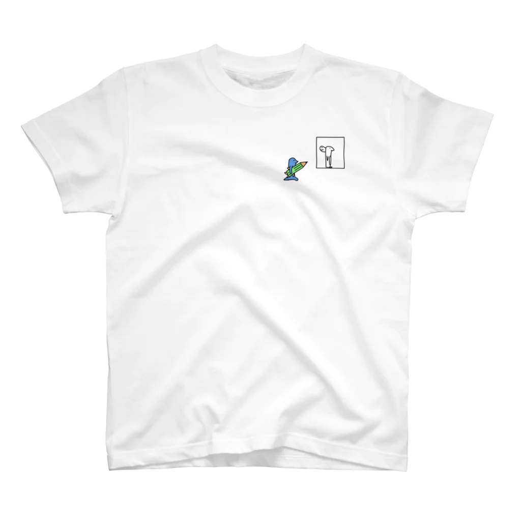 おぬしわんの店の絵を描くトカゲチック Regular Fit T-Shirt