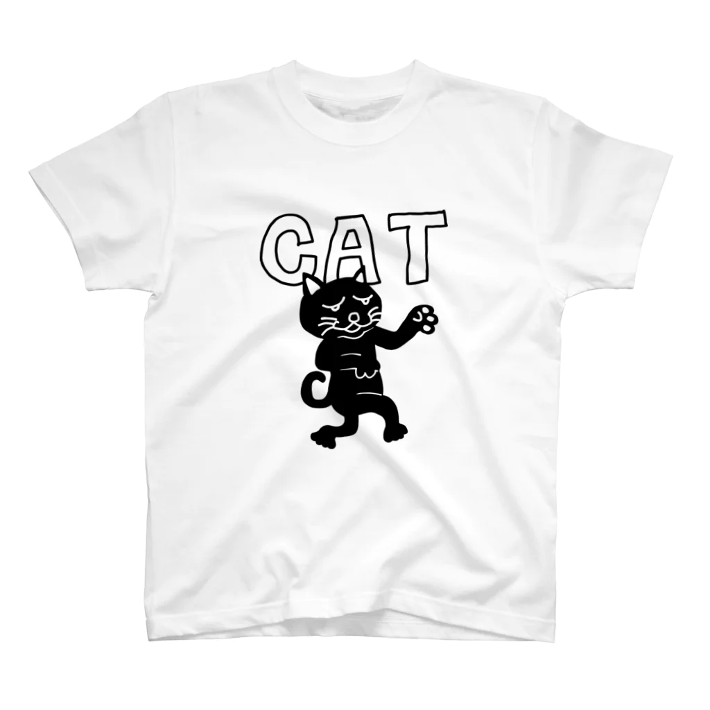 スナックキミドリ -購買部-のCATさん（黒猫） Regular Fit T-Shirt