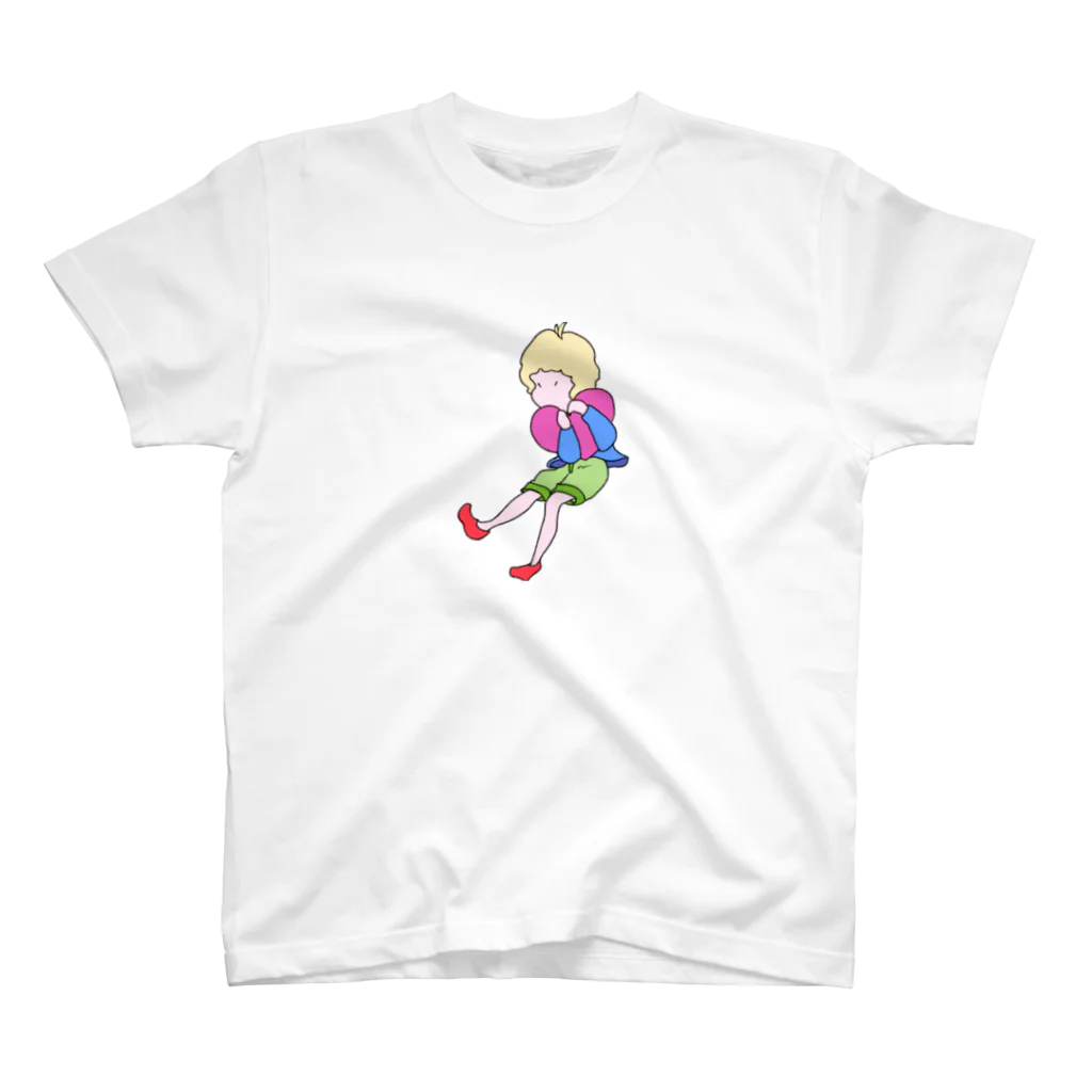 ピクタロウ ですのa happy heart late start boy Regular Fit T-Shirt