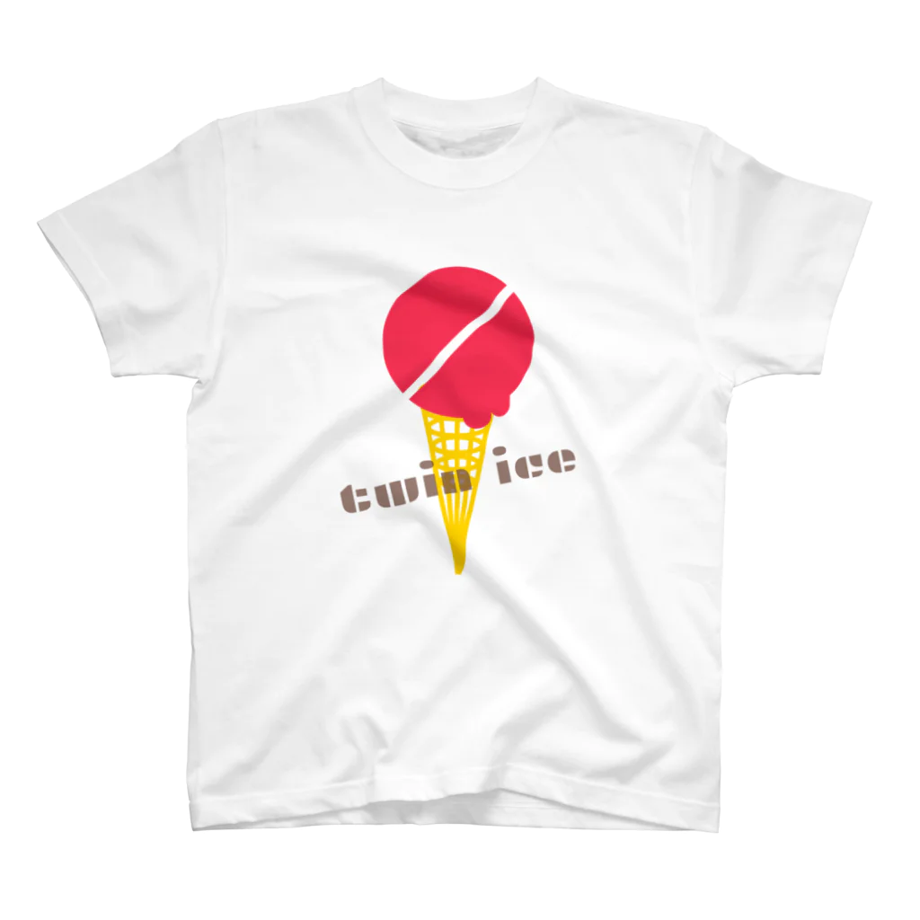 Y’s NEST -odds and ends-のtwin ice スタンダードTシャツ