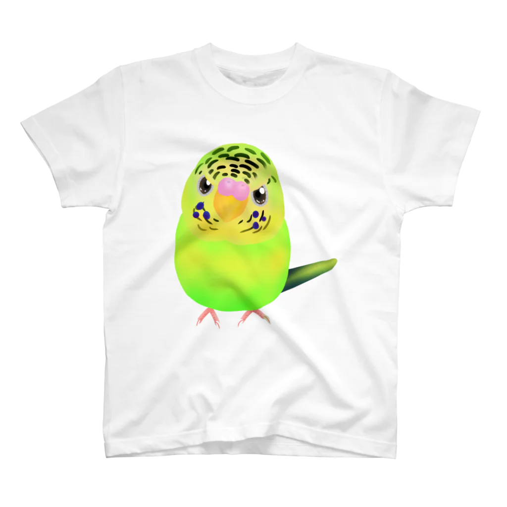 Lily bird（リリーバード）のうるうる黄緑ジャンボ① スタンダードTシャツ