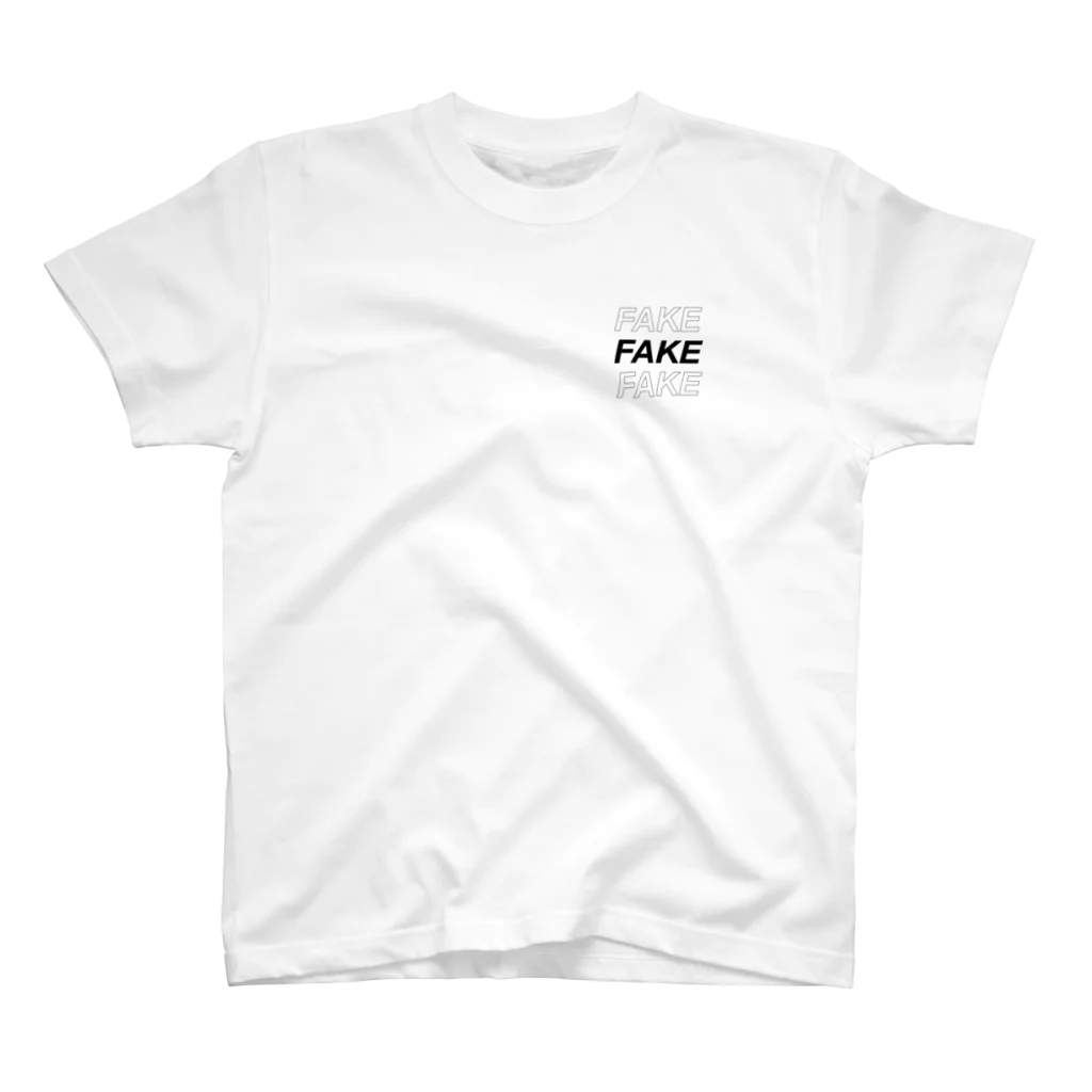 たむおじさんのFAKE x3 Regular Fit T-Shirt