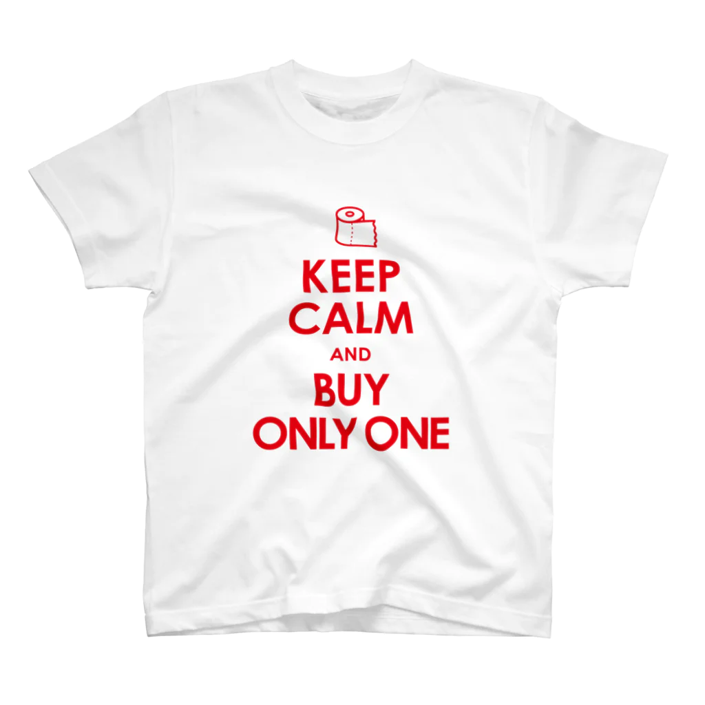 AFROMANCEのKEEP CALM and BUY ONLY ONE スタンダードTシャツ