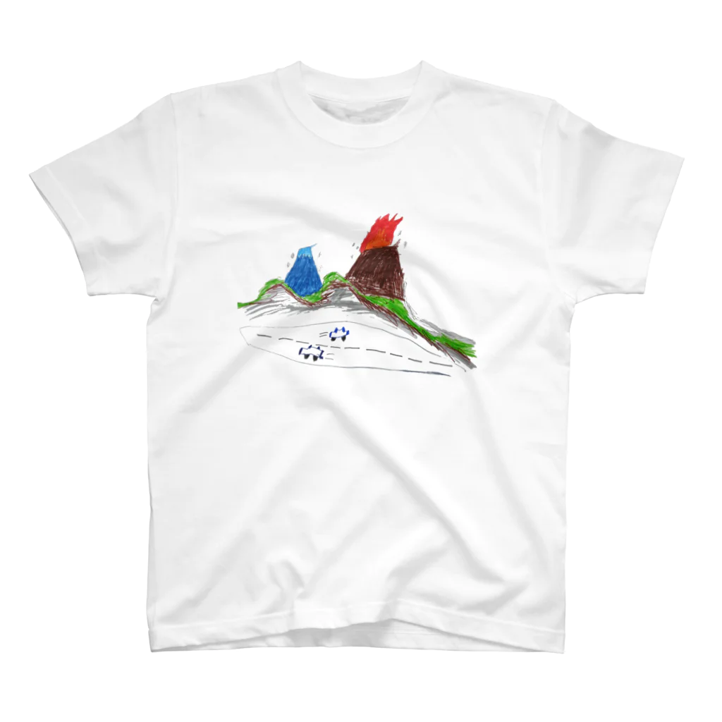 heidi1203の火山マグカップ スタンダードTシャツ