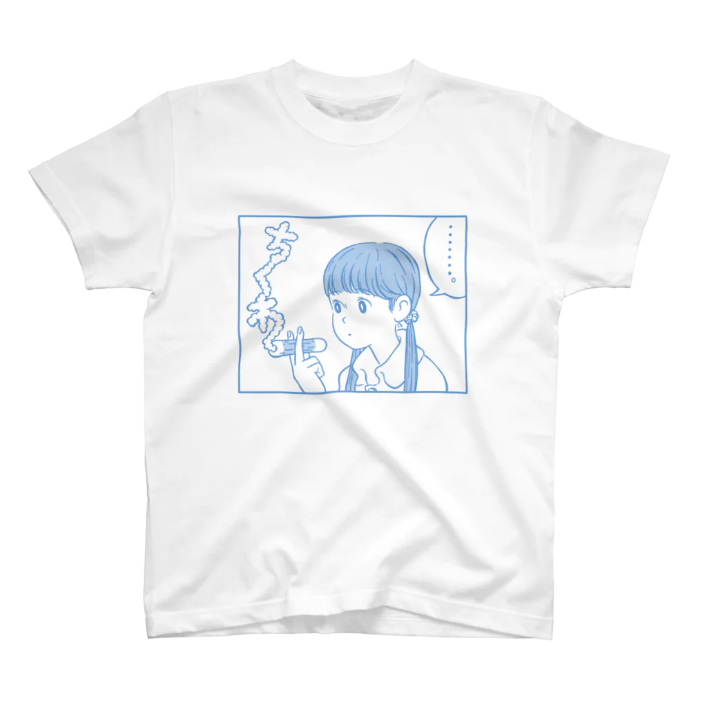 あわいのちく煙：青 Regular Fit T-Shirt