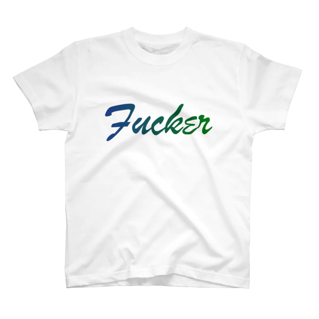 chaboboshop1979のFUCKER 緑グラデ スタンダードTシャツ