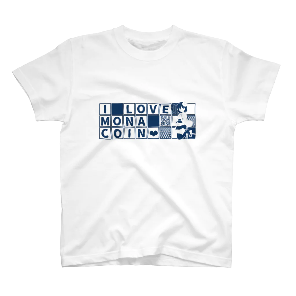 短歌＆仮想通貨モナコインマガジン「もな歌」のI Love Monacoin スタンダードTシャツ