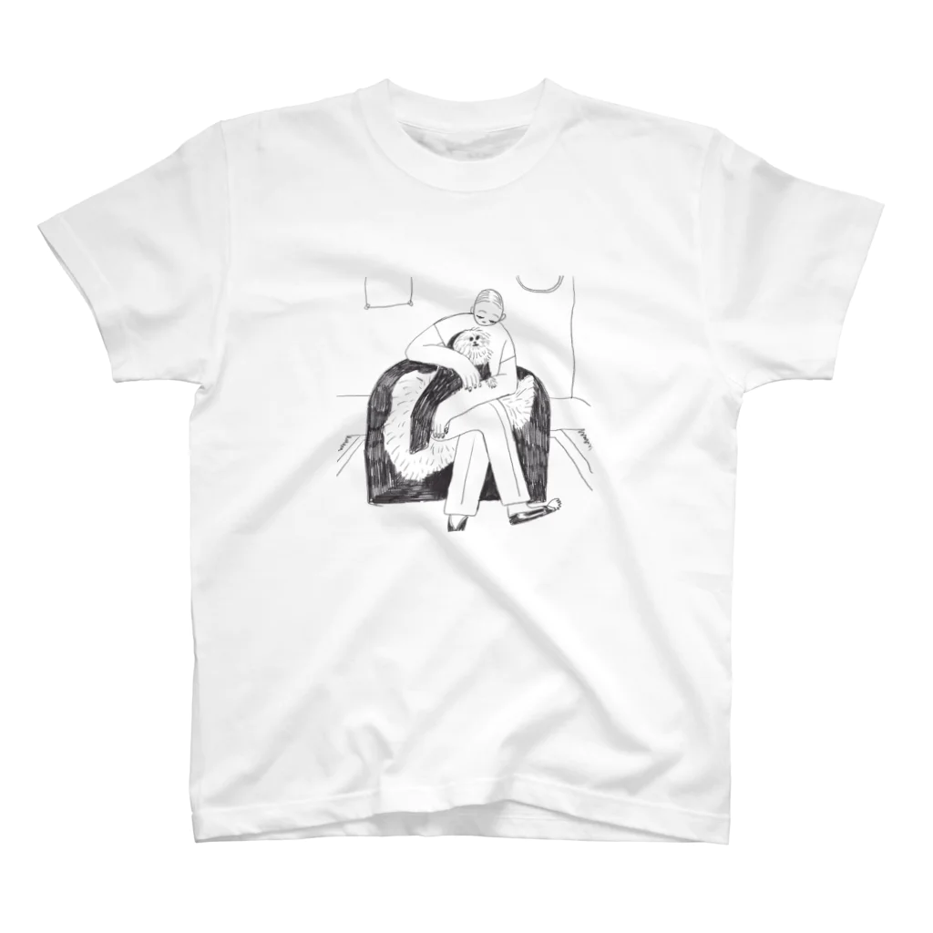 Ying Yang DOGのけだま スタンダードTシャツ