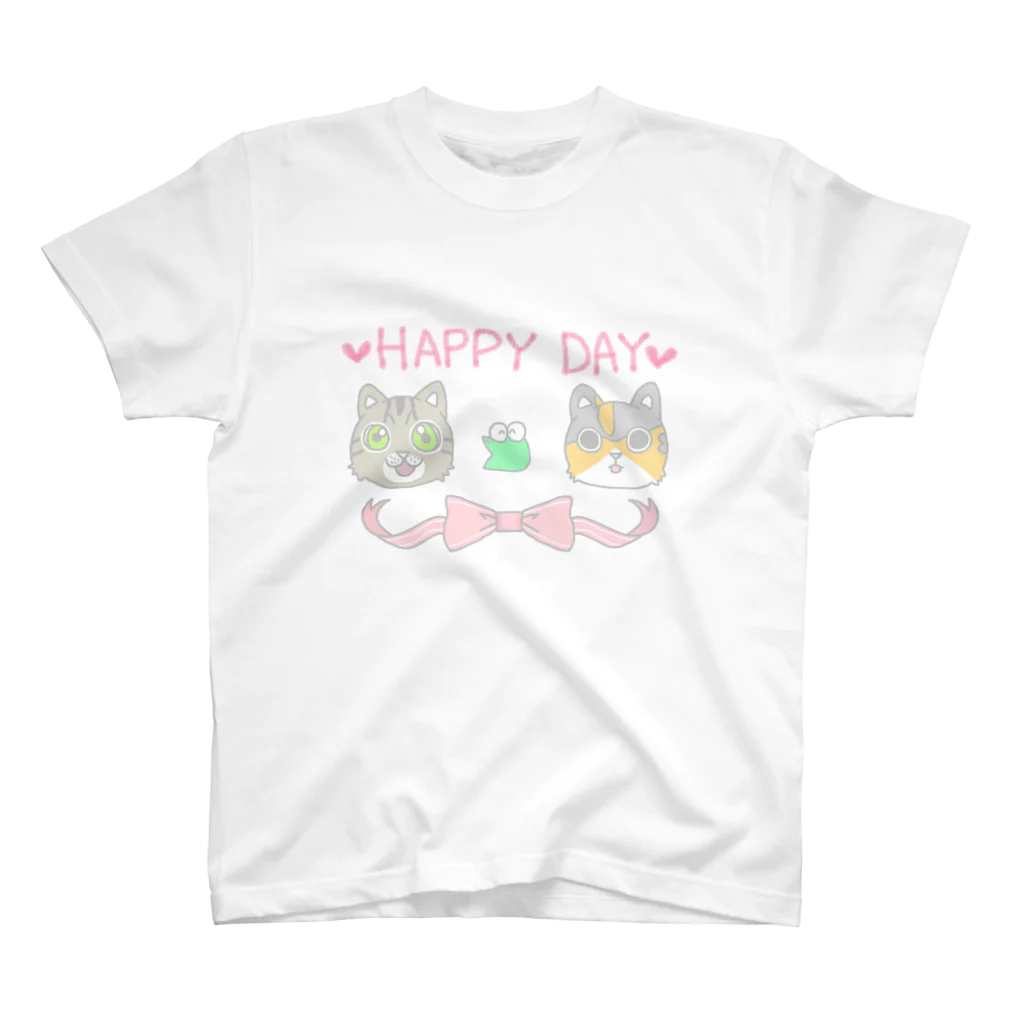 ねこじまの部屋のうちのにゃんズ～ハッピーデー～ Regular Fit T-Shirt