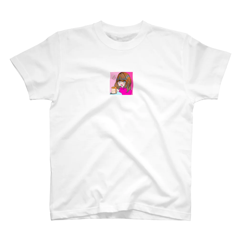 ich(いち)🌷旅暮らしの編集者のたべものたべるちゃん スタンダードTシャツ