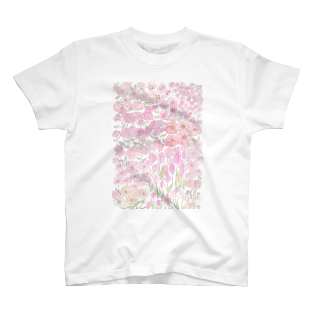 ℂ𝕙𝕚𝕟𝕒𝕥𝕤𝕦 ℍ𝕚𝕘𝕒𝕤𝕙𝕚 東ちなつのgarden dream /pink スタンダードTシャツ