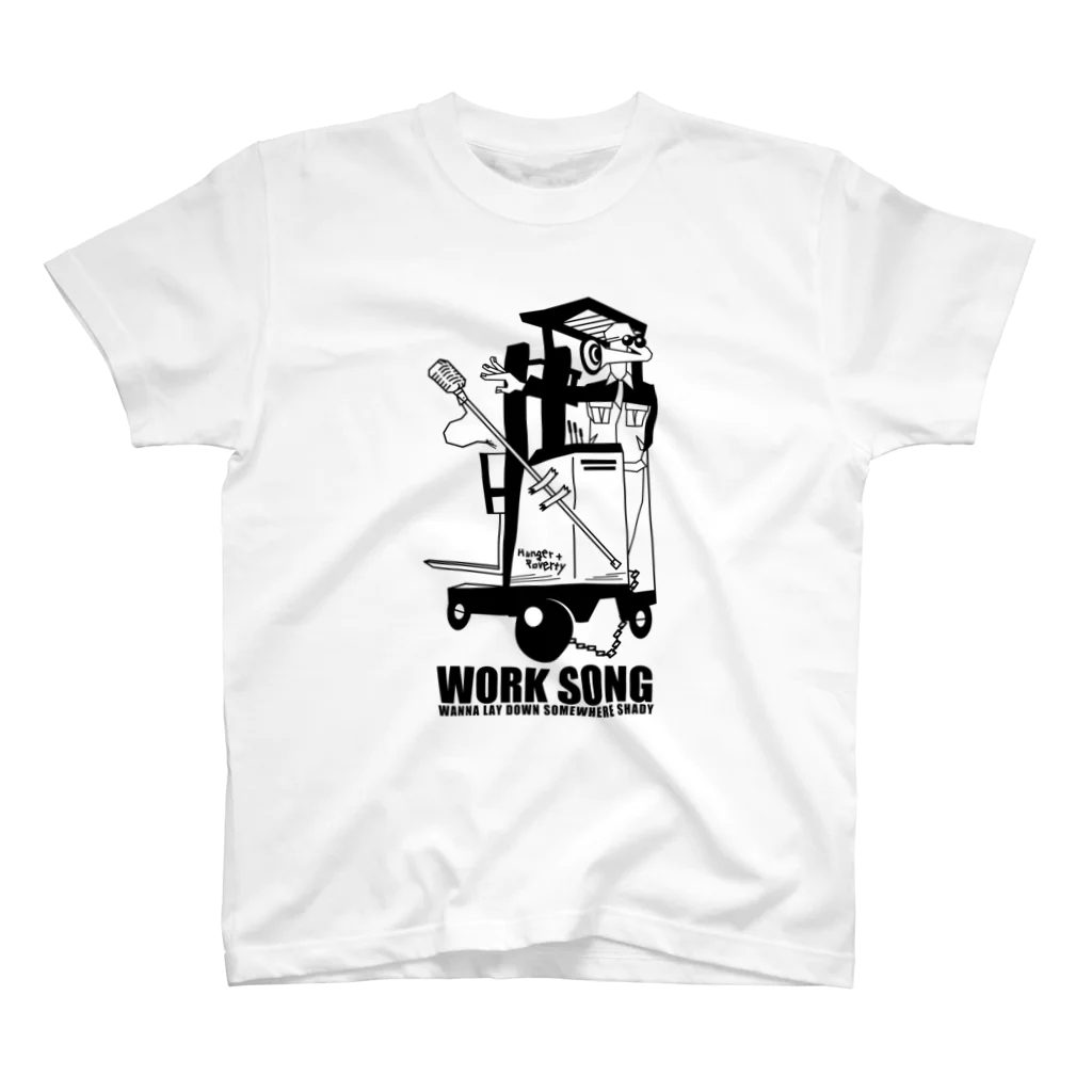 mosmos storeのWORK SONG -black- スタンダードTシャツ