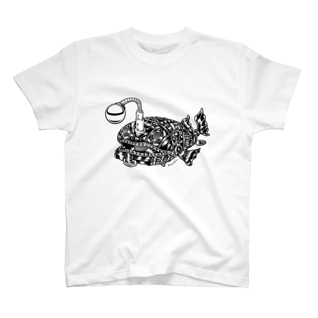 TOMOKUNIのAnimalia Kinky “ Black Atlantic Footballfish ”  Regular Fit T-Shirt