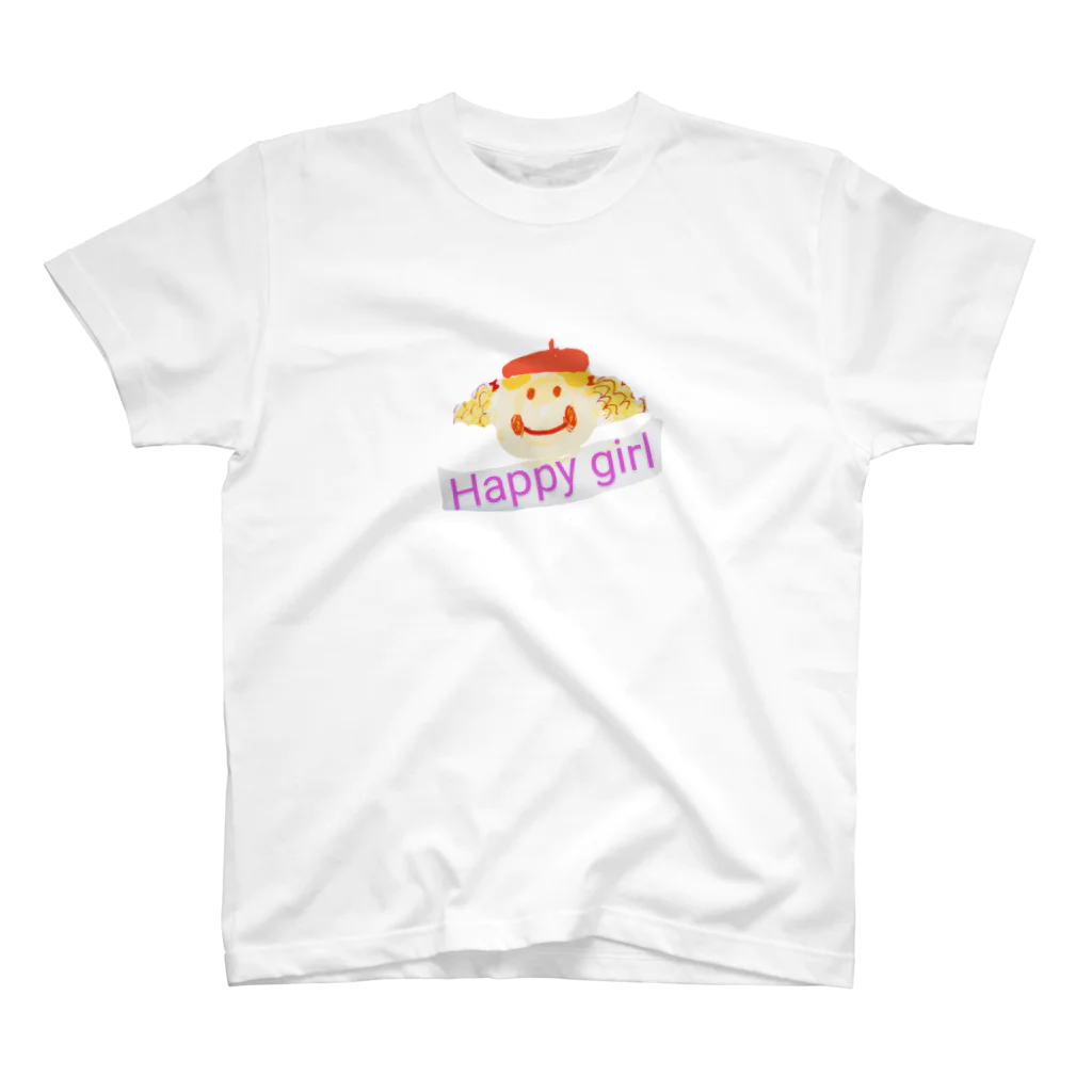 makemikaのhappy girl Regular Fit T-Shirt