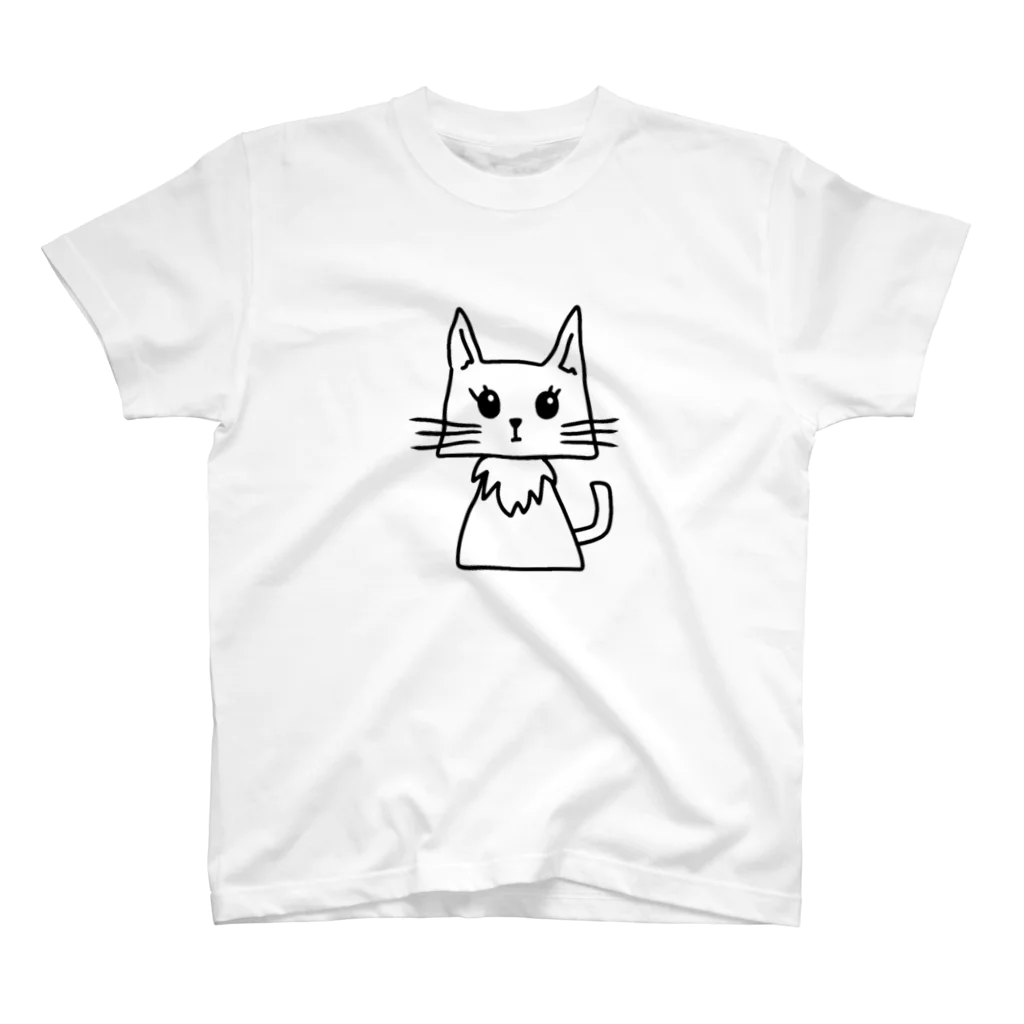 みつまめこshopのにゃんちゃん スタンダードTシャツ