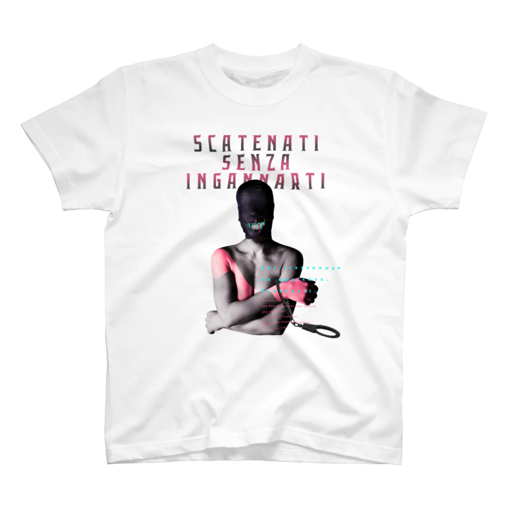 UNIREBORN WORKS ORIGINAL DESGIN SHOPのSCATENATI SENZA INGANNARTI スタンダードTシャツ