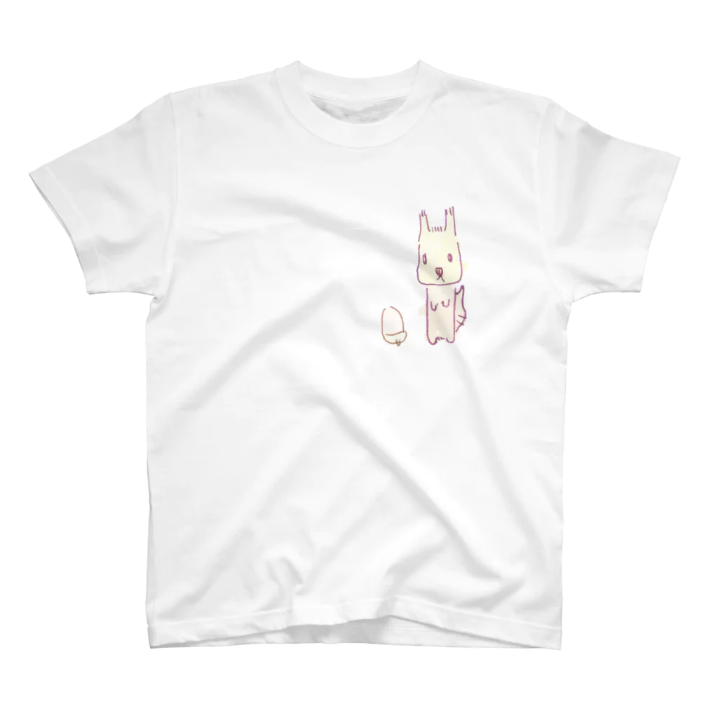 hagihagiのエゾリスちゃん スタンダードTシャツ