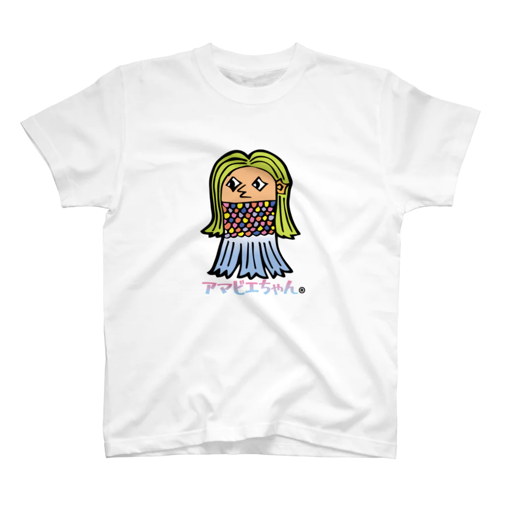 ネコバンバンのアマビエちゃんマスク スタンダードTシャツ