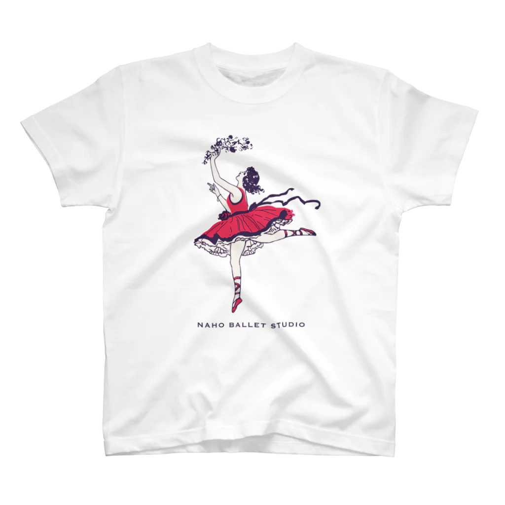 NAHO BALLET STUDIOの夢みるバレリーナ🌹 スタンダードTシャツ