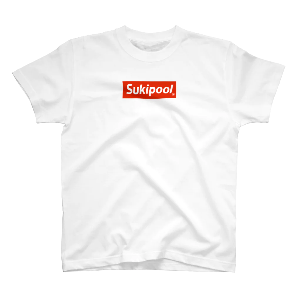 ロッキンプールのSukipool Red スタンダードTシャツ