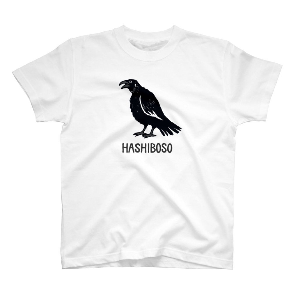 ムクデザインのカラスポップ・ハシボソガラス Regular Fit T-Shirt