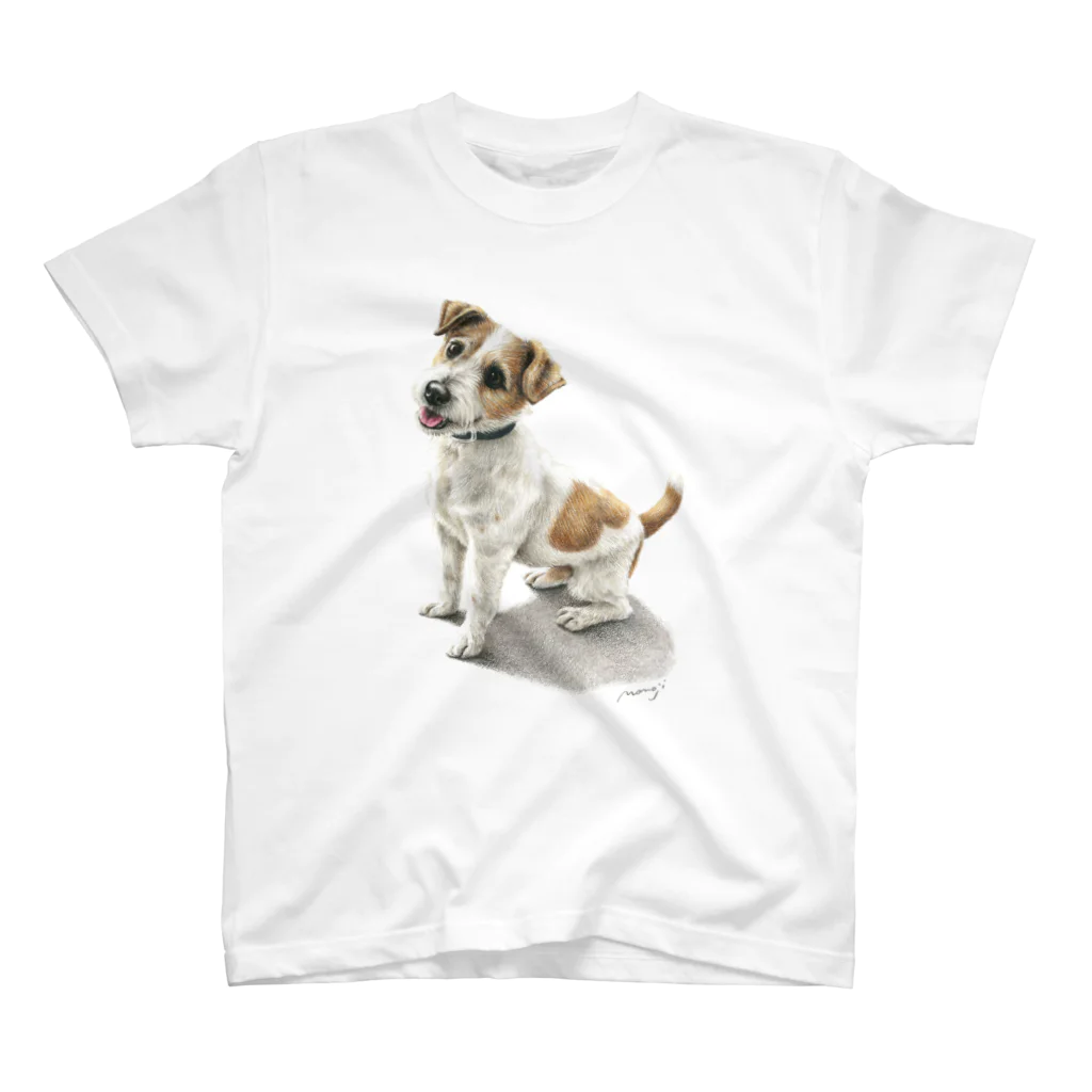 Momojiの犬画のジャックラッセルテリア3 スタンダードTシャツ