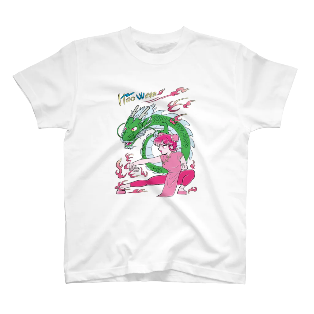 HaoWaveのHaoWave-KungFu girl Regular Fit T-Shirt