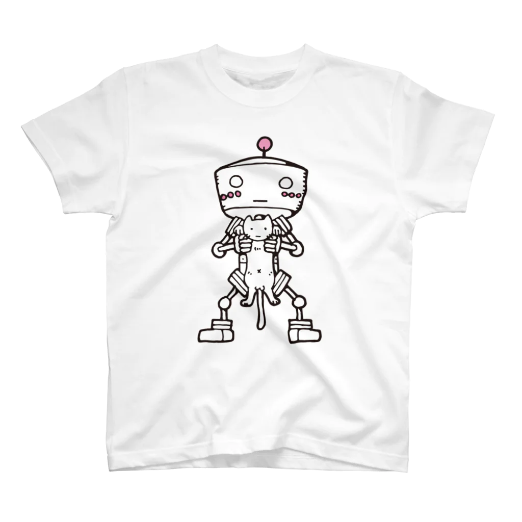 もちきんちョップのネコとロボット スタンダードTシャツ