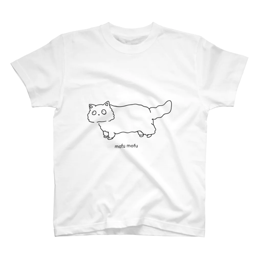 毬栗 ほたてのもふもふにゃんこ スタンダードTシャツ