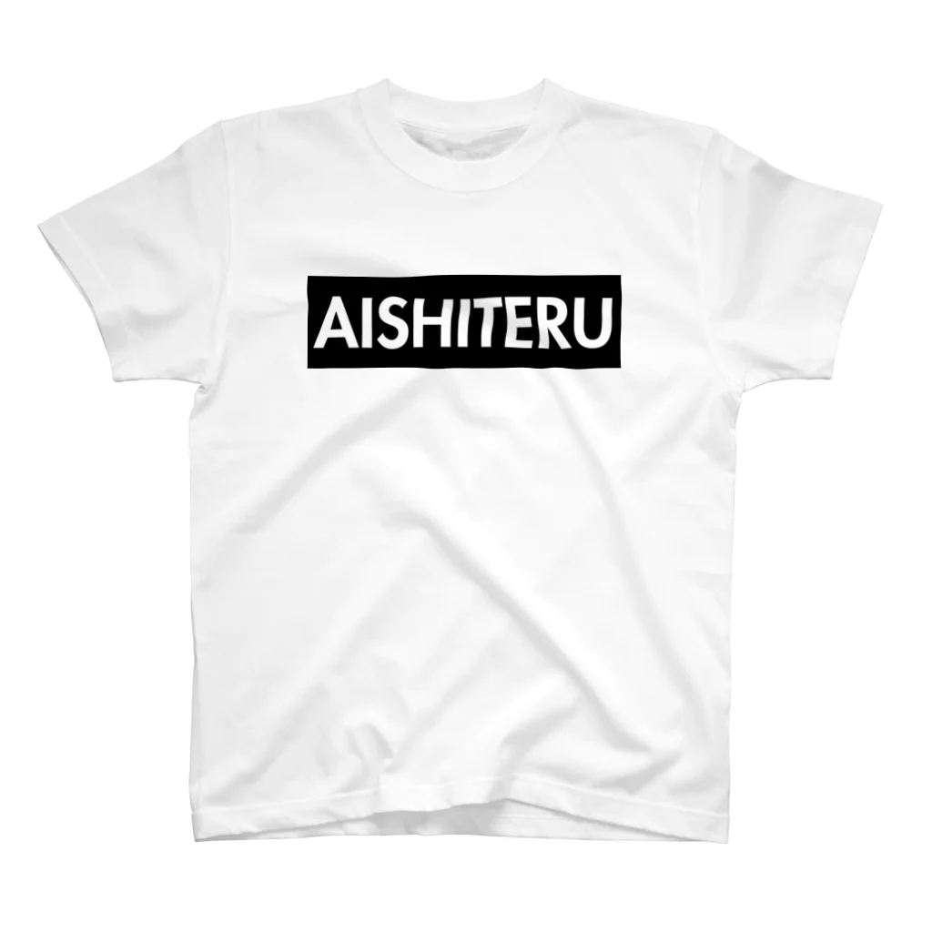 THEFUKURIのAISHITERU Black Regular Fit T-Shirt